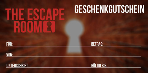 Geschenk Gutschein The Escape Room Hildesheim